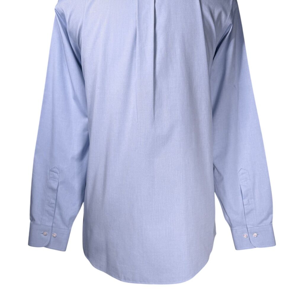 Brooks Brothers Regent Mens Dress Shirt 16 34/35 Blue Button Down Non Iron - Picture 8 of 8